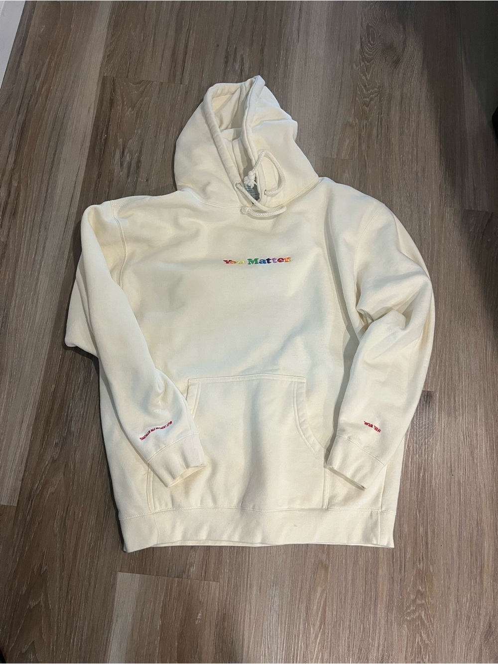 “You Matter” Hoodie Rainbow Size Large